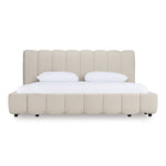 Eastern King Harris - Modern Off-White Fabric Bed by VIG Furniture - View 1