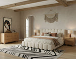 Harris - Modern Off-White Fabric Bed by VIG Furniture - View 5