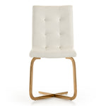 Haslet - Modern White & Rosegold Dining Chair (Set of 2) by VIG Furniture - View 5