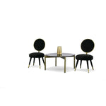 Haswell - Glam Black Velvet Accent Chair (Set of Two) by VIG Furniture - View 5