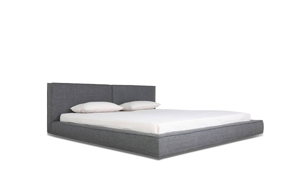 Haven - Queen Modern Grey Fabric Bed by VIG Furniture - View 2