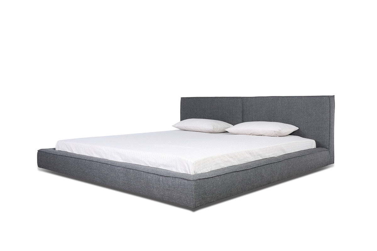 Haven - Eastern King Modern Grey Fabric Bed by VIG Furniture - View 3