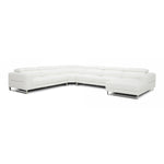 Hawkey - Contemporary White Full Leather U Shaped Sectional Sofa by VIG Furniture - View 1
