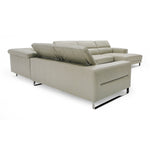 Hawkey - Contemporary Light Grey Leather RAF Chaise Sectional Sofa by VIG Furniture - View 12