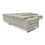 Hawkey - Contemporary Light Grey Leather RAF Chaise Sectional Sofa by VIG Furniture - View 10