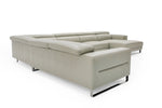 Hawkey - Contemporary Light Grey Leather RAF Chaise Sectional Sofa by VIG Furniture - View 5