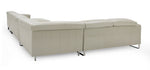 Hawkey - Contemporary Light Grey Leather RAF Chaise Sectional Sofa by VIG Furniture - View 6
