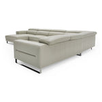 Hawkey - Contemporary Light Grey Leather LAF Chaise Sectional Sofa by VIG Furniture - View 9