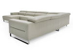 Hawkey - Contemporary Light Grey Leather LAF Chaise Sectional Sofa by VIG Furniture - View 3