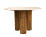 Hayden - Modern Marble + Wood Round Dining Table by VIG Furniture - View 2