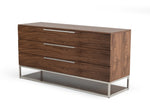 Heloise - Contemporary Walnut & Stainless Steel Dresser by VIG Furniture - View 4