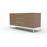 Heloise - Contemporary Walnut & Stainless Steel Dresser by VIG Furniture - View 2