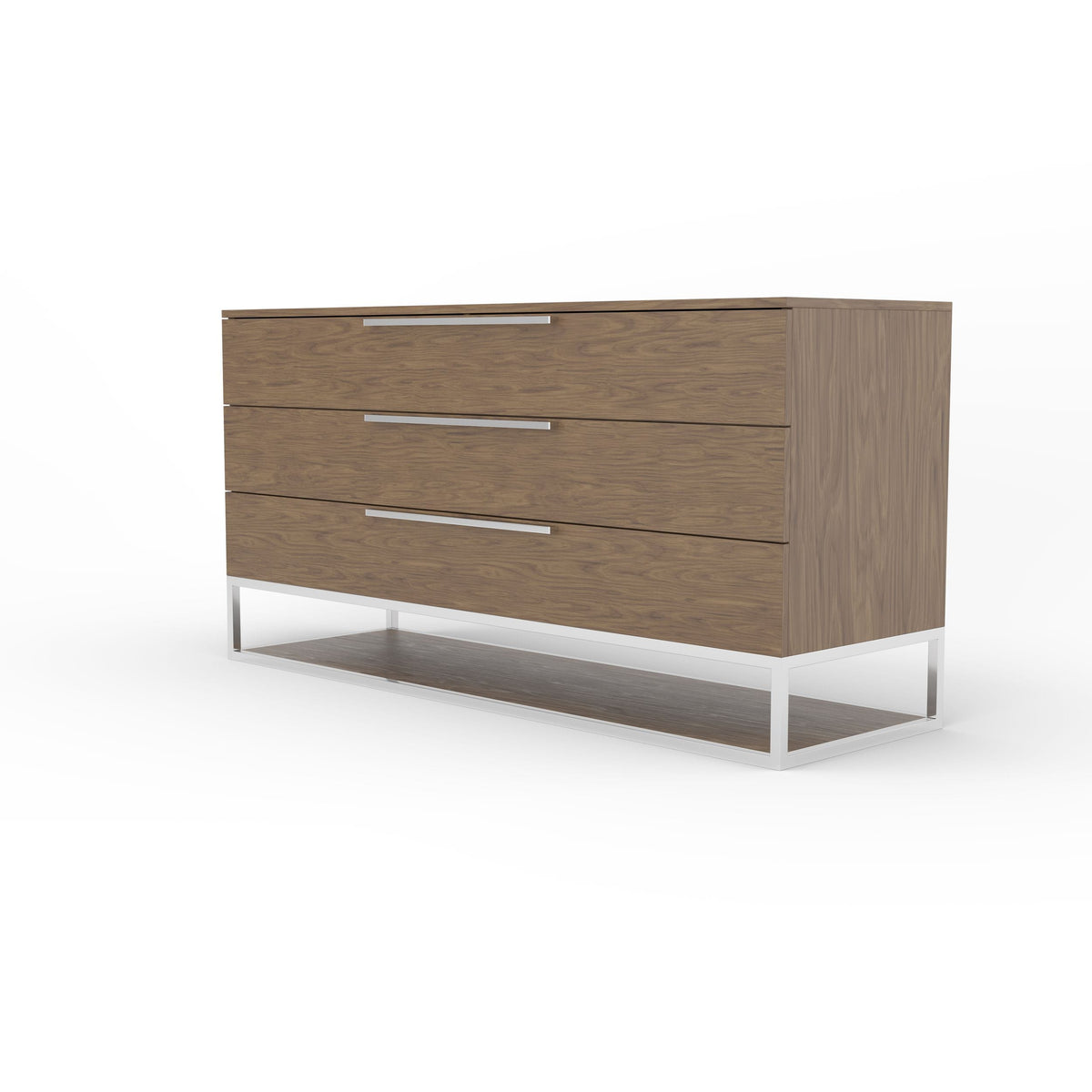 Heloise - Contemporary Walnut & Stainless Steel Dresser by VIG Furniture - View 2