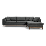 Hickman - Modern Dark Grey Fabric Right Facing Sectional Sofa by VIG Furniture - View 1