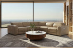Frazier - Modern Tan Leather Sectional Sofa with 3 Recliners by VIG Furniture - View 7