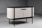 Hobart - Modern Beige Fabric & Black Metal Buffet by VIG Furniture - View 8