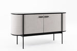 Hobart - Modern Beige Fabric & Black Metal Buffet by VIG Furniture - View 10