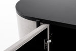 Hobart - Modern Beige Fabric & Black Metal Buffet by VIG Furniture - View 4