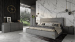 Hollywood - Italian Contemporary Grey Leather Bed by VIG Furniture - View 5