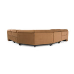 Horton - Modern Brown Fabric Sectional Sofa w/ 3 Recliners by VIG Furniture - View 5