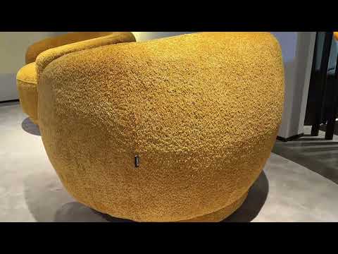 Andrew - Modern Orange Fabric Swivel Accent Chair by VIG Furniture - View 11