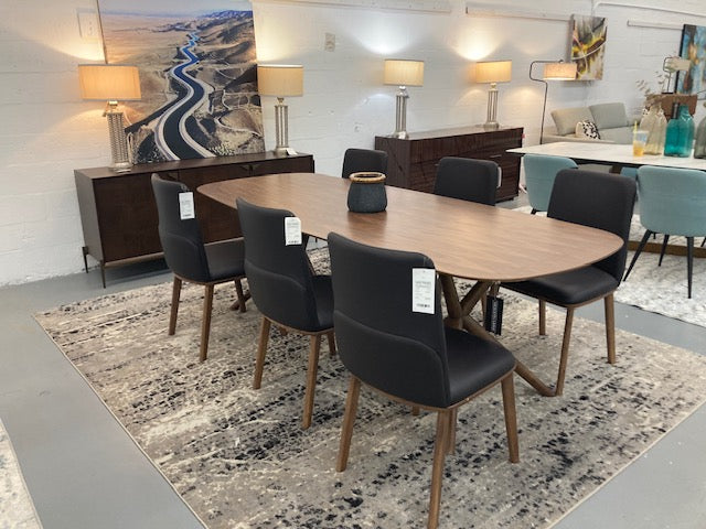 Utah - Modern Walnut Rectangular Dining Table by VIG Furniture - View 5