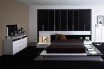 Impera Modern Black and White Lacquer Walk-on Platform Bed by VIG Furniture - View 4