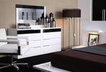 Impera Modern Black and White Lacquer Walk-on Platform Bed by VIG Furniture - View 5