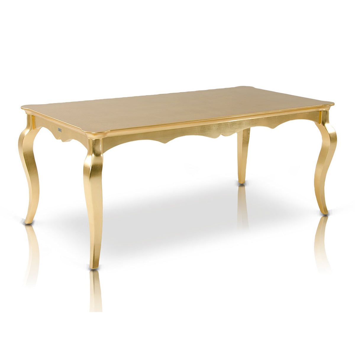 Imperial Transitional Gold Crocodile Dining Table by VIG Furniture - View 1