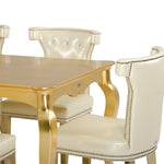 Imperial Transitional Gold Crocodile Dining Table by VIG Furniture - View 14