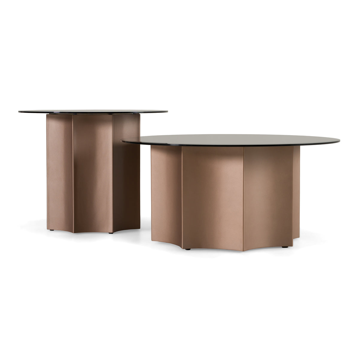 Ingram - Modern Round Nesting Coffee Table Set by VIG Furniture - View 1