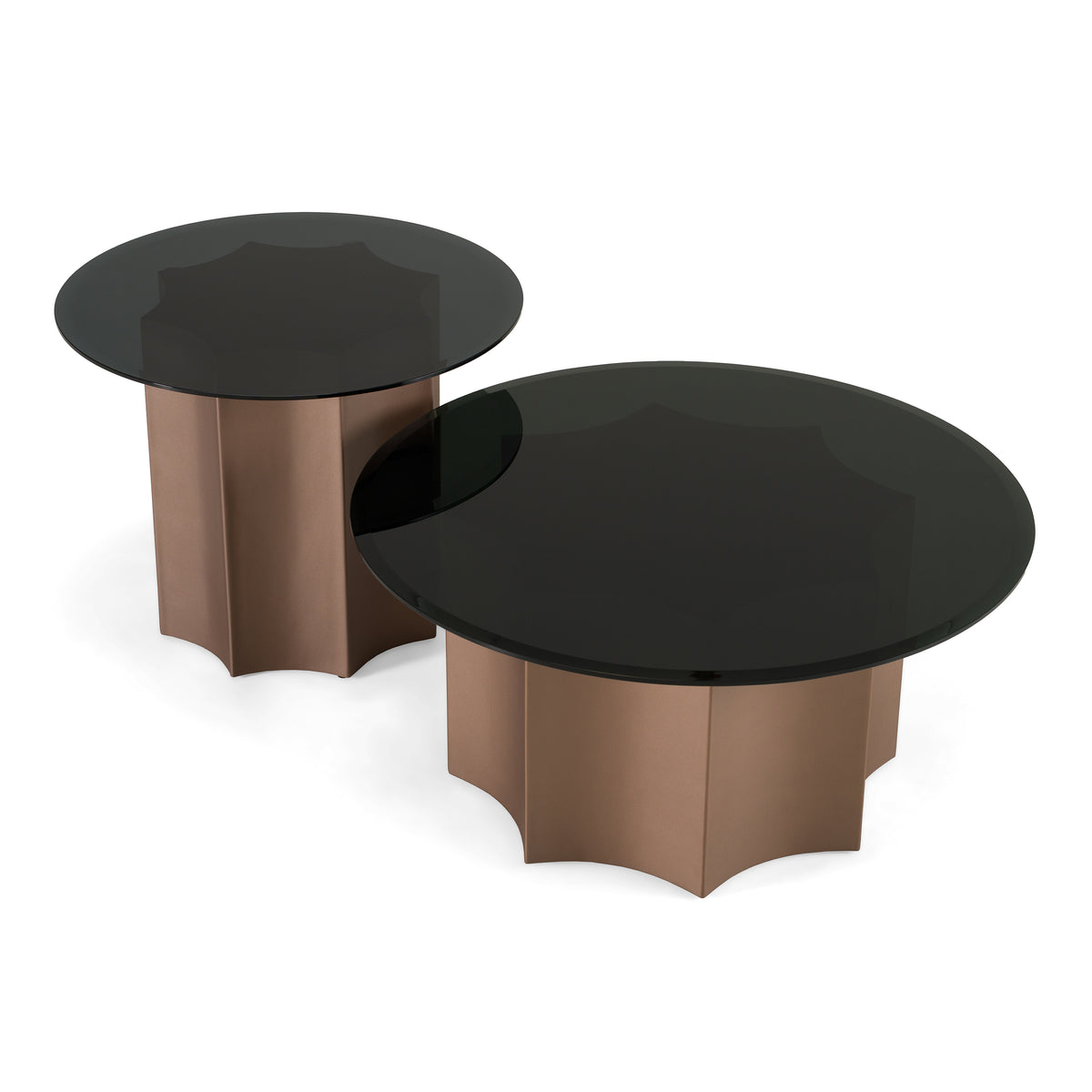 Ingram - Modern Round Nesting Coffee Table Set by VIG Furniture - View 9