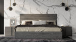 Lucia - Queen Italian Modern Matte Grey / Elm Grey Bed by VIG Furniture - View 1