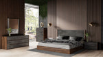 Rado - Modern Walnut & Volcanic Slate Bed by VIG Furniture - View 3