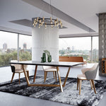 James - Contemporary Walnut & White Dining Table by VIG Furniture - View 6