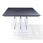 Inverness - Contemporary Black Oak + Acrylic Dining Table by VIG Furniture - View 10