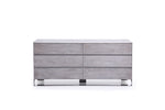 Arlene Modern Grey Elm & Stainless Steel Bedroom Set by VIG Furniture - View 15