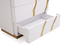 Aspen Modern White & Gold Chest by VIG Furniture - View 2