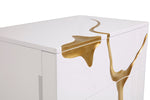 Aspen Modern White & Gold Chest by VIG Furniture - View 3