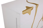 Aspen Modern Wide White and Gold Dresser by VIG Furniture - View 4