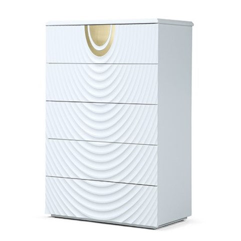 J1869-5H - White + Gold Chest by VIG Furniture - View 3