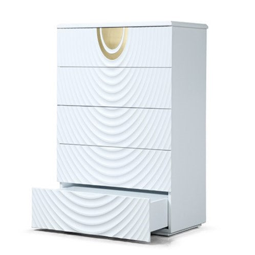 J1869-5H - White + Gold Chest by VIG Furniture - View 4