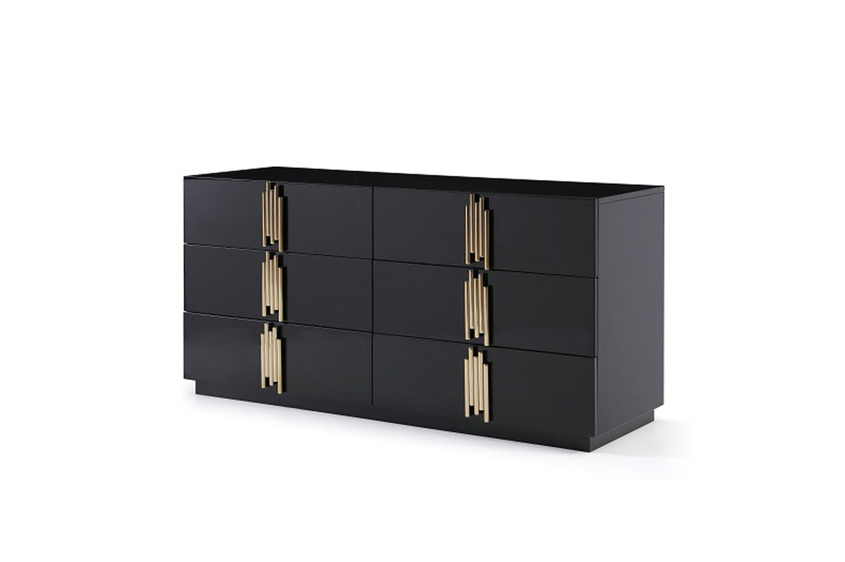 Token Modern Black & Gold Bedroom Set by VIG Furniture - View 8