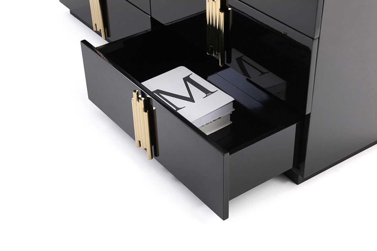 Token Modern Black & Gold Bedroom Set by VIG Furniture - View 9