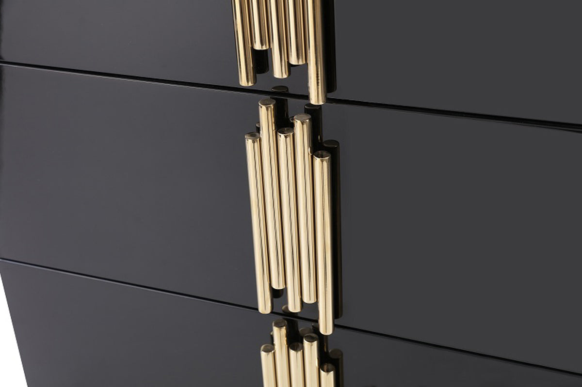 Token Modern Black & Gold Bedroom Set by VIG Furniture - View 3
