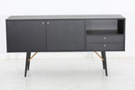 Billy Modern Black Oak & Gold Buffet by VIG Furniture - View 1
