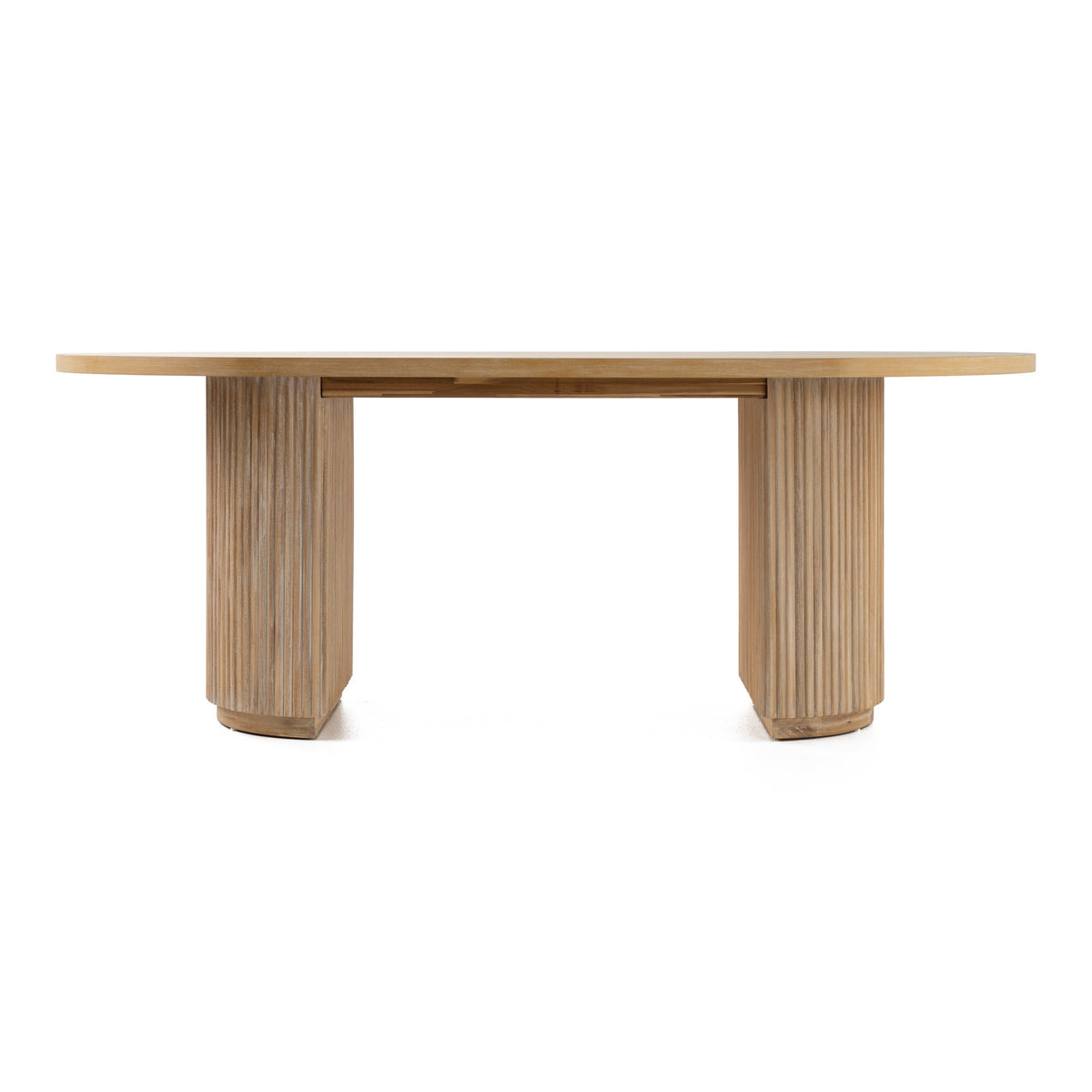 Jacobson - Modern Natural Acacia Oval Dining Table by VIG Furniture - View 8
