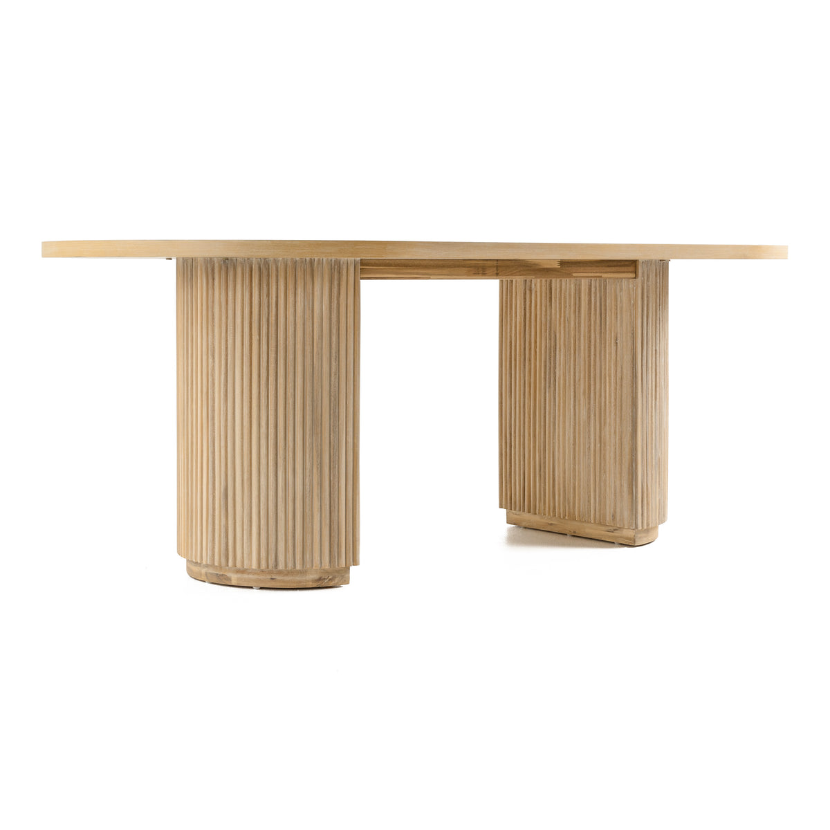 Jacobson - Modern Natural Acacia Oval Dining Table by VIG Furniture - View 13