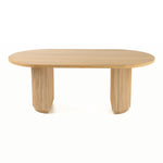 Jacobson - Modern Natural Acacia Oval Dining Table by VIG Furniture - View 14