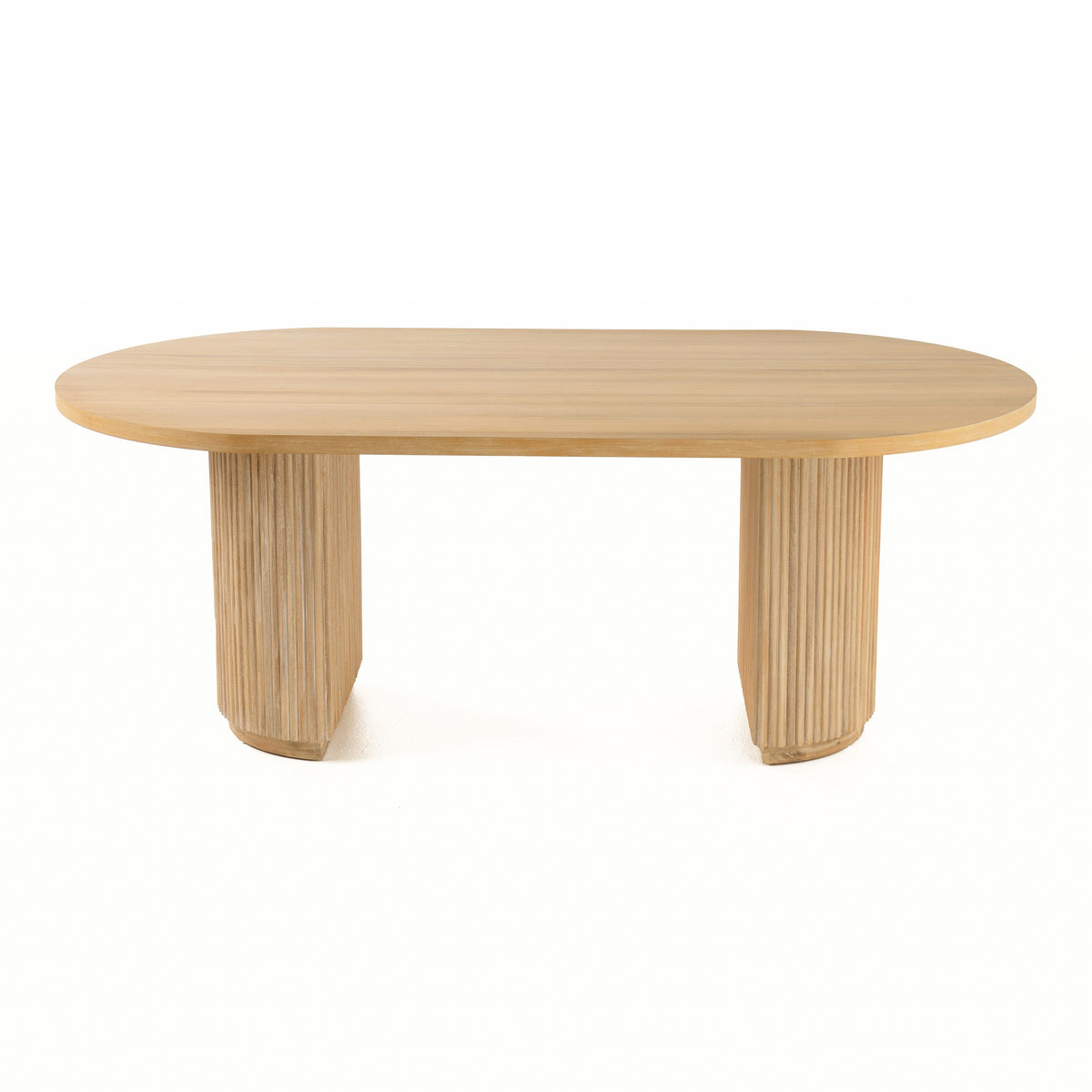 Jacobson - Modern Natural Acacia Oval Dining Table by VIG Furniture - View 14